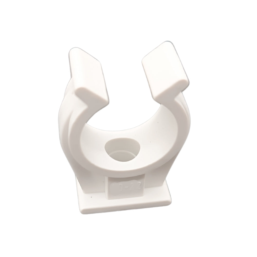 10x Rohrclips Einfach Rohrhalter Weiß Rohrclip Rohrklemme Clipser Rohrschelle Klemmschelle