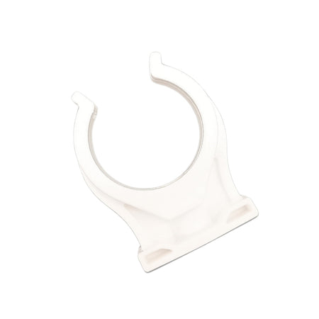 10x Rohrclips Einfach Rohrhalter Weiß Rohrclip Rohrklemme Clipser Rohrschelle Klemmschelle