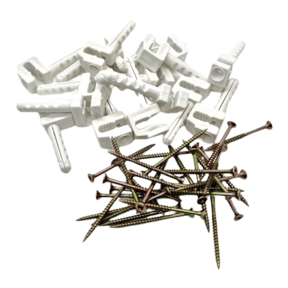 Kabelschellen für Kabel Dübelschellen Kunststoff Stromleitungen