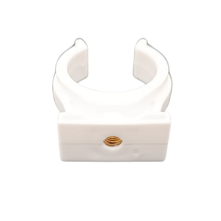 10x Rohrclips Einfach Rohrhalter Weiß Rohrclip Rohrklemme Clipser Rohrschelle Klemmschelle