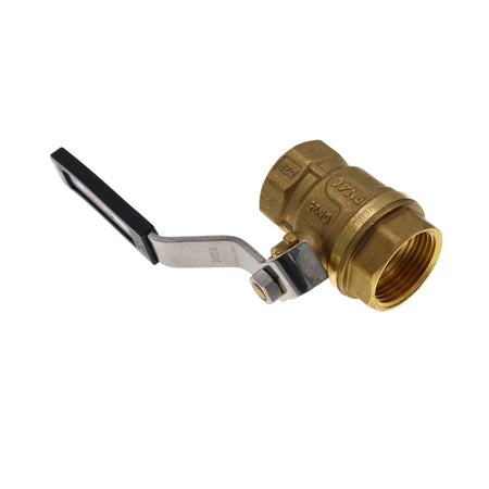 Kugelhahn 3/4" IG/IG, mit Hebel und Fenster, mit Stopfbuchse und dynamischer Dichtung, Messing Ventil für Trinkwasser, Antikalk-Kugelhähne, PN 40 bar