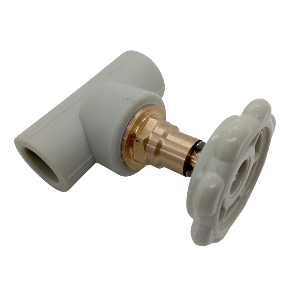 PPR Fittings: Absperrschieber Schweißtechnik PP-R Rohrfitting Polypropylen Fitting geeignet für Trinkwasser