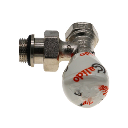 Heizkörperventil 1/2″, Vorlauf, Eck, mit O-Ring, Nickel, PN 16