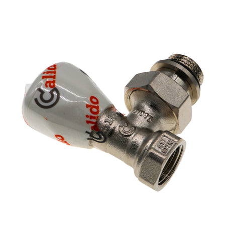 Heizkörperventil 1/2″, Vorlauf, Eck, mit O-Ring, Nickel, PN 16