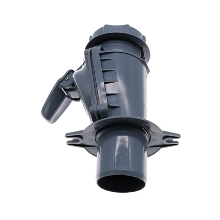 Rückstauverschluss 50 MM ( B ) aus Kunststoff Grau, Rückschlagklappe Rückstauventil Froschklappe Abfluss Abwasser