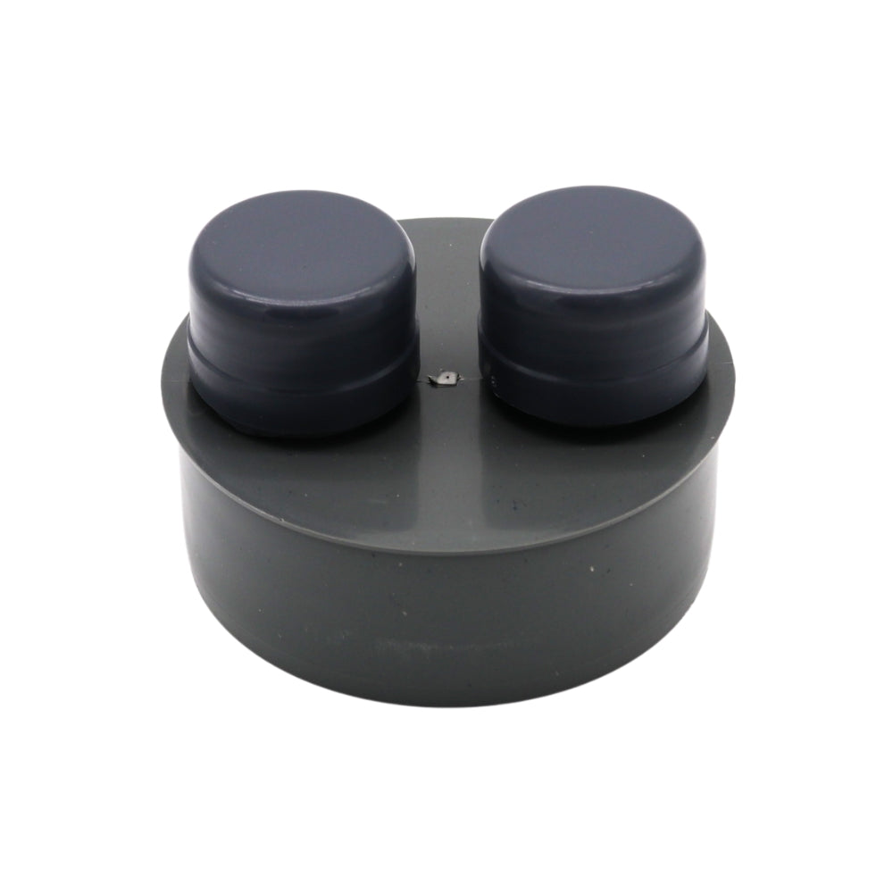 Abwasser Rohrbelüfter 110 mm PP Rohrbelüfter Belüftungsventil für Sanitäranlagen Häusliches Abwassersystem Aerator Drainage-Belüftungssystem Geruchsbeseitigung Grau