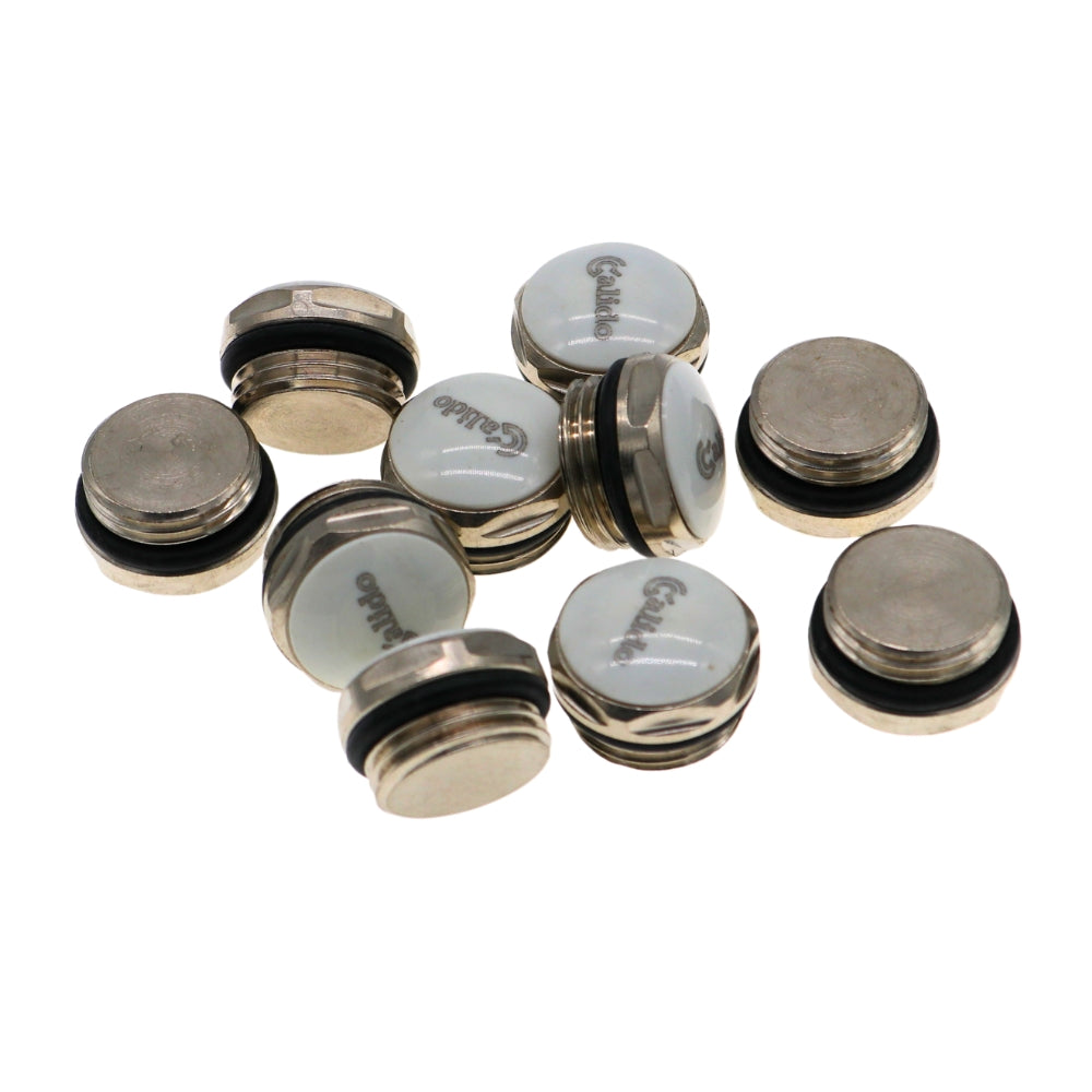Kühlerverschluss 1/2" mit O-Ring, weiß,  Kühlerstecker - 10 Stück