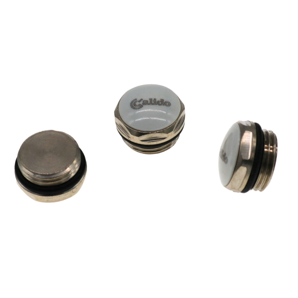 Kühlerverschluss 1/2" mit O-Ring, weiß, Kühlerstecker - 10 Stück