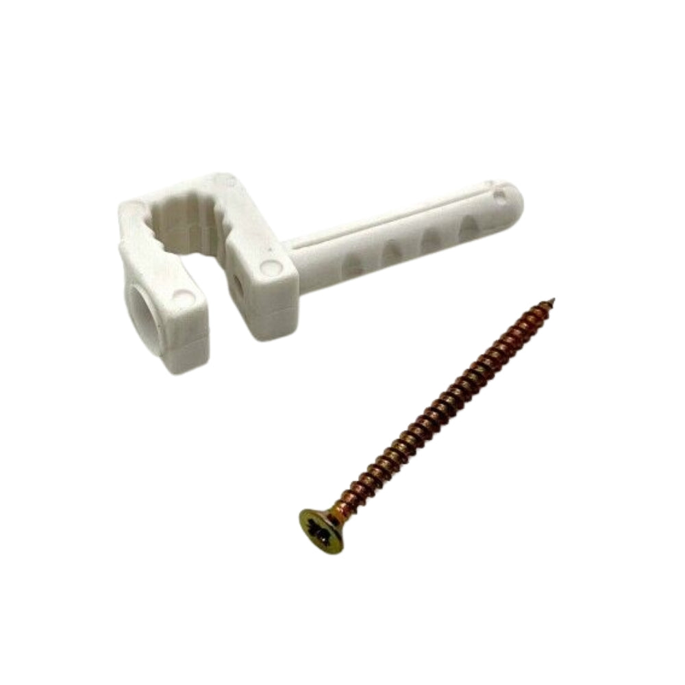 Kabelschellen für Kabel Dübelschellen Kunststoff Stromleitungen