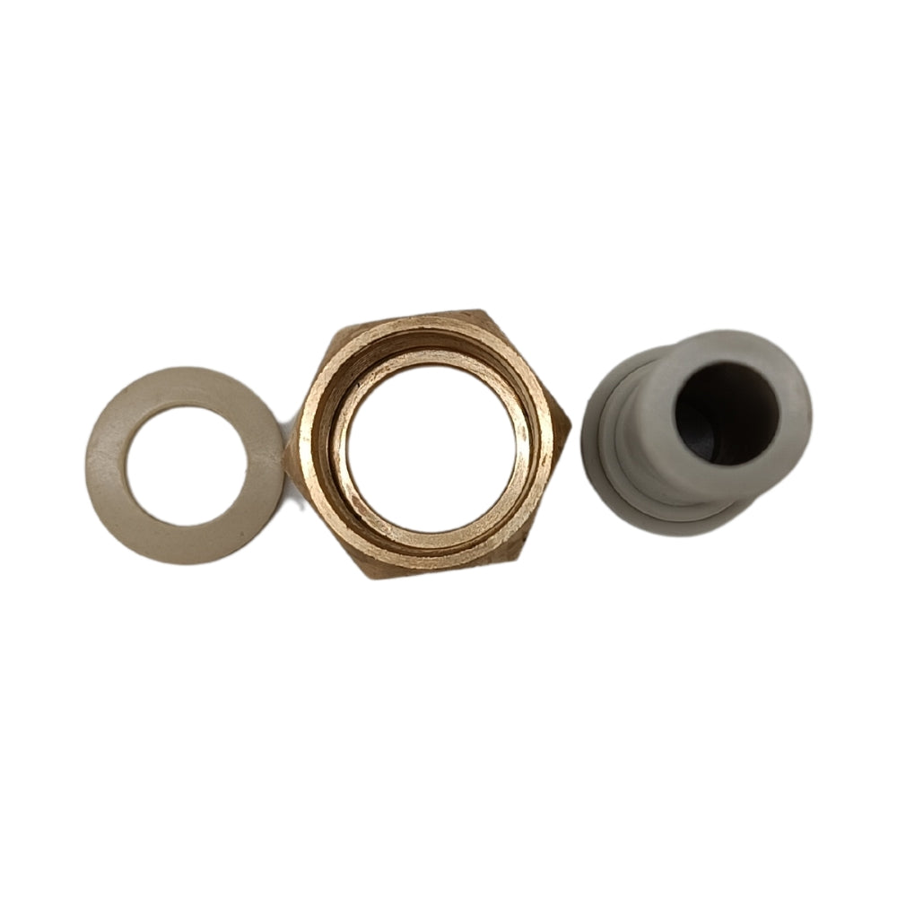 PPR Fittings: Kupplung mit Mutter Rohrfitting Polypropylen Fitting geeignet für Trinkwasser mit Innengewinde