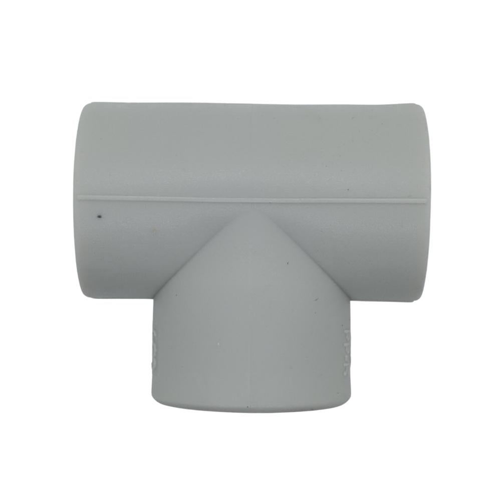 PPR Fittings: T-Stück mit IG Rohr Schweißtechnik PP-R Rohrfitting Polypropylen Fitting geeignet für Trinkwasser mit Innengewinde