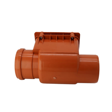 Rückstauverschluss 110 MM aus Kunststoff Orange, Rückschlagklappe Rückstauventil Froschklappe Abfluss Abwasser