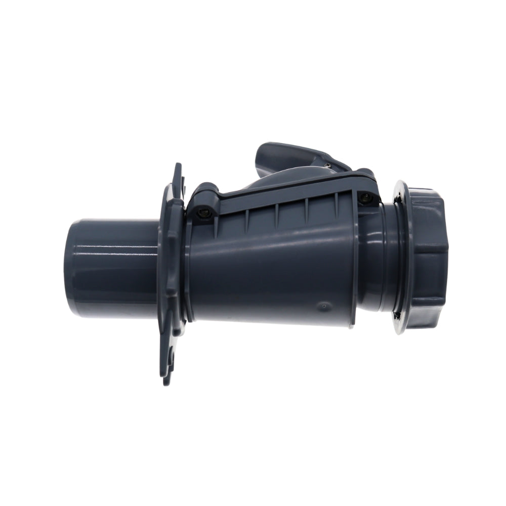 Rückstauverschluss 50 MM ( B ) aus Kunststoff Grau, Rückschlagklappe Rückstauventil Froschklappe Abfluss Abwasser