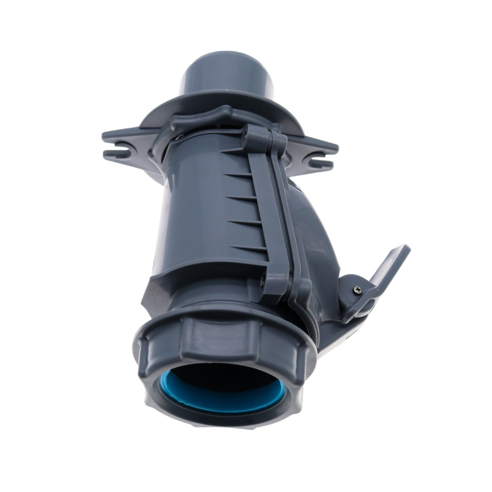 Rückstauverschluss 50 MM ( B ) aus Kunststoff Grau, Rückschlagklappe Rückstauventil Froschklappe Abfluss Abwasser