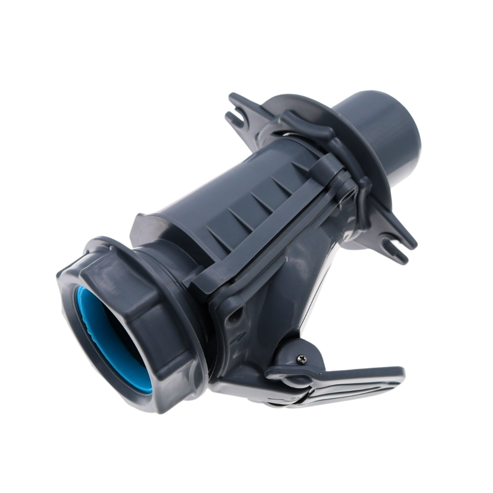 Rückstauverschluss 50 MM ( B ) aus Kunststoff Grau, Rückschlagklappe Rückstauventil Froschklappe Abfluss Abwasser