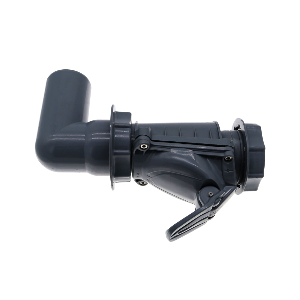 Rückstauverschluss 50 MM ( C ) aus Kunststoff Grau, Rückschlagklappe Rückstauventil Froschklappe Abfluss Abwasser