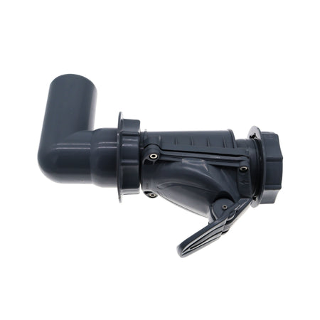 Rückstauverschluss 50 MM ( C ) aus Kunststoff Grau, Rückschlagklappe Rückstauventil Froschklappe Abfluss Abwasser