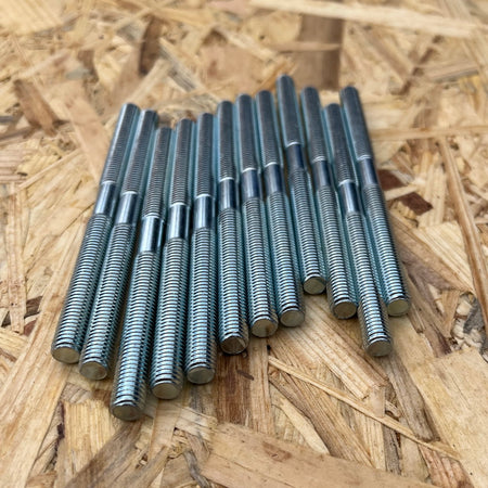 Gewindestangen M8 x 160 mm - 20 Stück.  Stahl verzinkt Doppelschraube DIN 6379, Gewindestifte