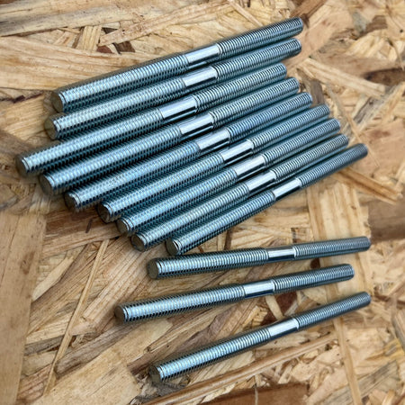 Gewindestangen M8 x 160 mm - 20 Stück.  Stahl verzinkt Doppelschraube DIN 6379, Gewindestifte