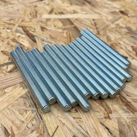 20x Stockschraube Schraubstifte Gewindestifte verzinkt Befestigungsmaterial Montagematerial Stahl verzinkt DIN 976