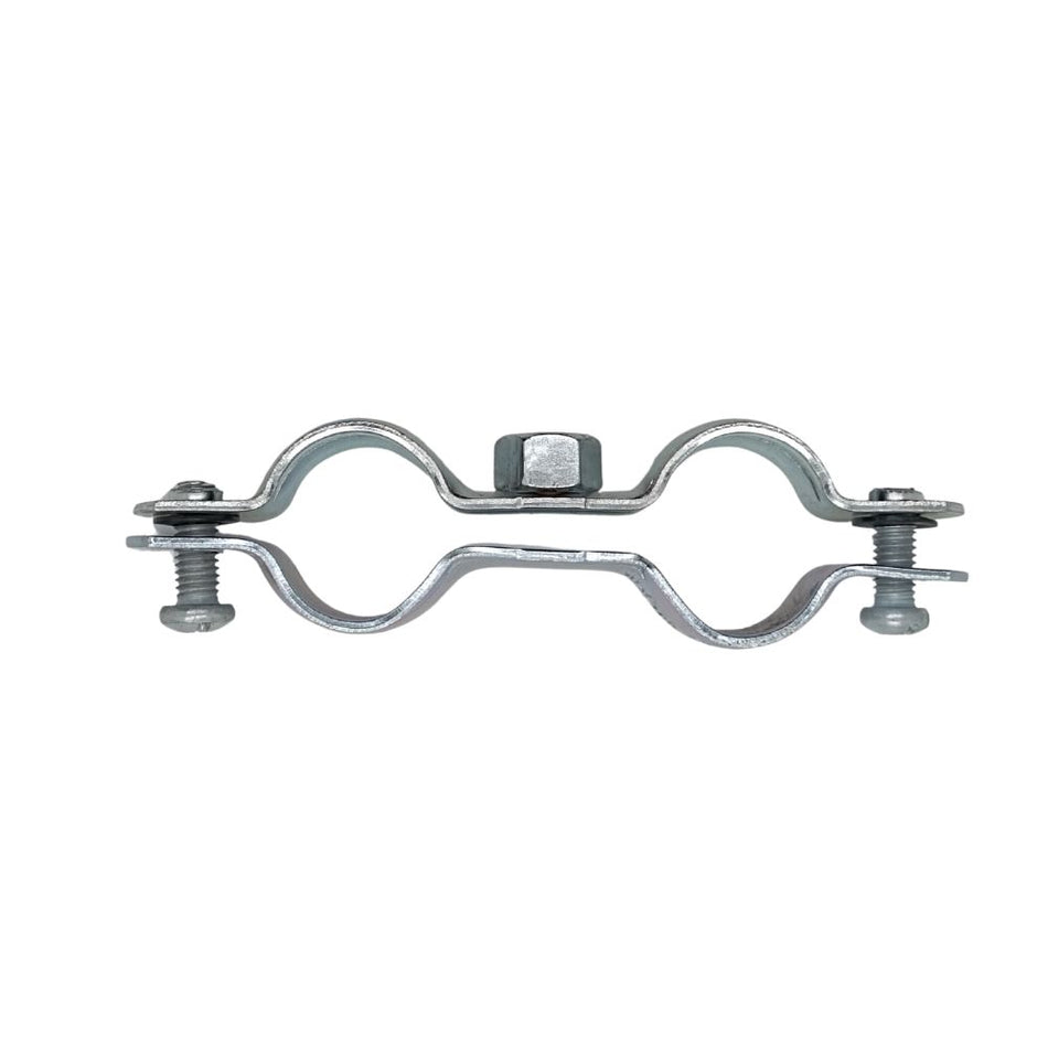 10x double screw pipe clamps, galvanized steel pipe clamps