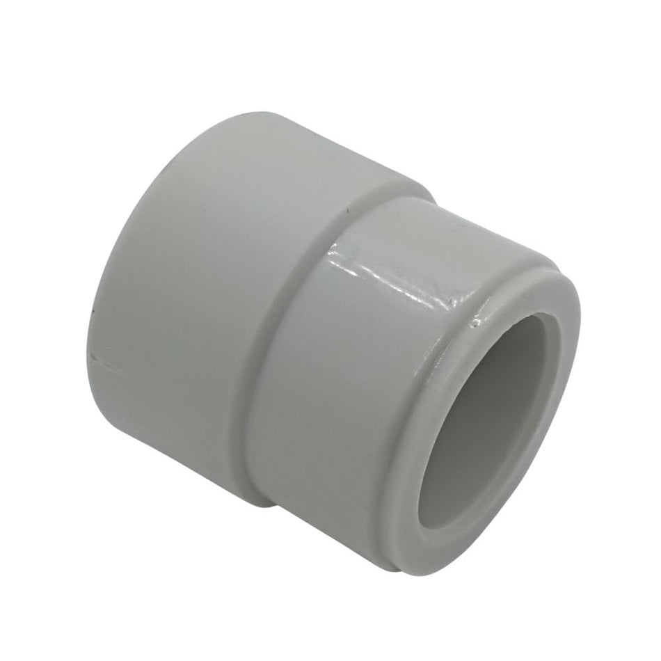 PPR fittings: sleeve reduces IG-IG. Pipe welding technology PP-R