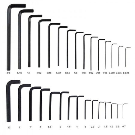 30x Innensechskantschlüssel Satz Sechskant Inbus Schrauben
