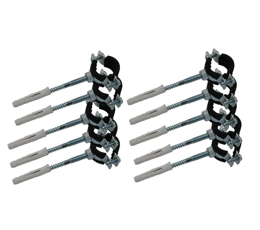 10x 48-53 mm 11/2" Schraubrohrschellen Set | Antip Tools