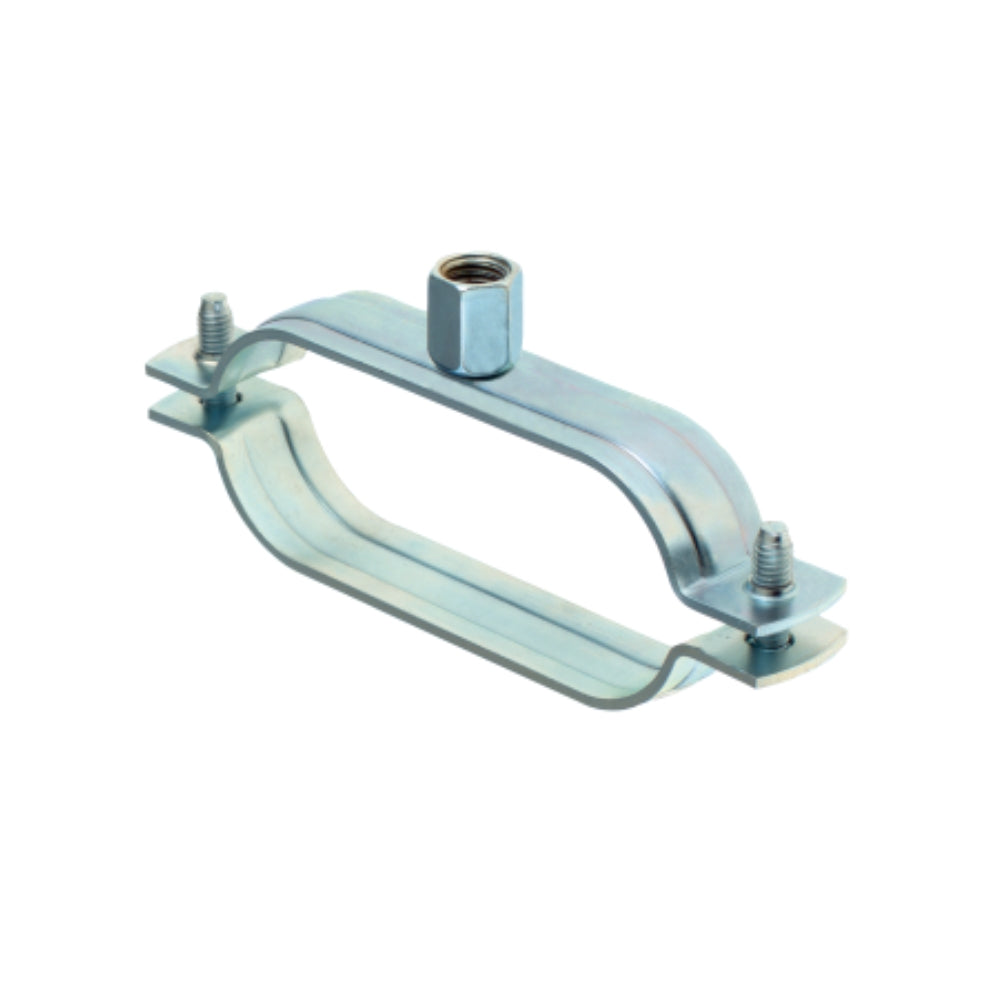 MÜPRO DUPLO-Solar Doppelrohrschelle M8/M10 34 x 80 mm Stahl Verzinkt Rohrschellen Zweischraubenschelle Zweiteilig Schraub-Rohrschelle
