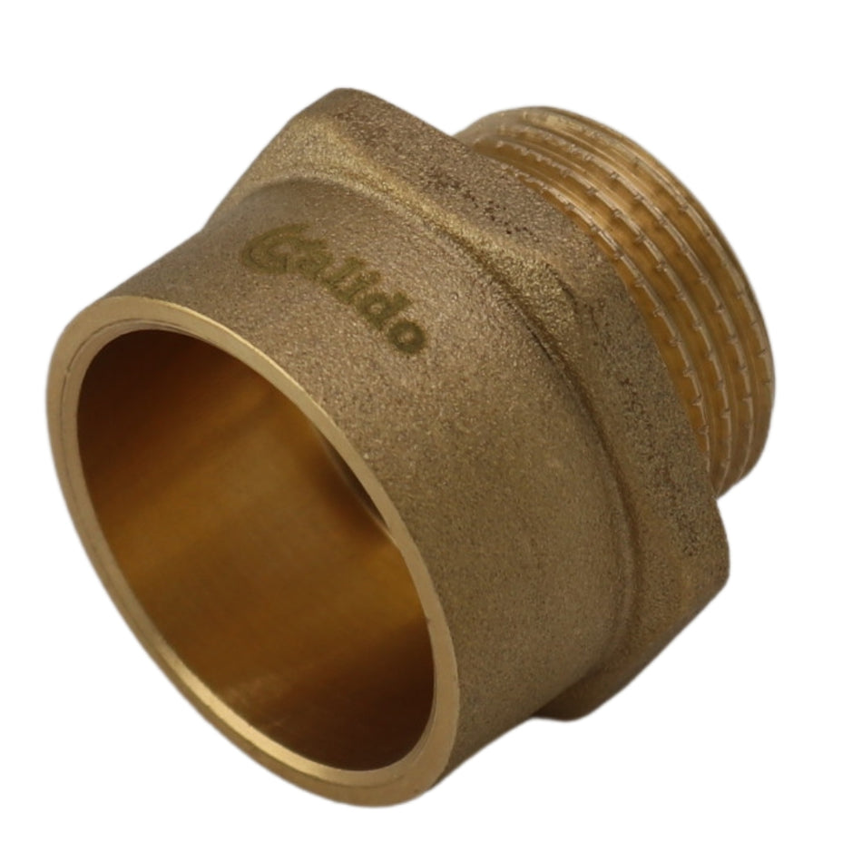 Messingnippel 28 x 3/4" Trinkwasser geeignet Gewindefitting, Messing Fitting