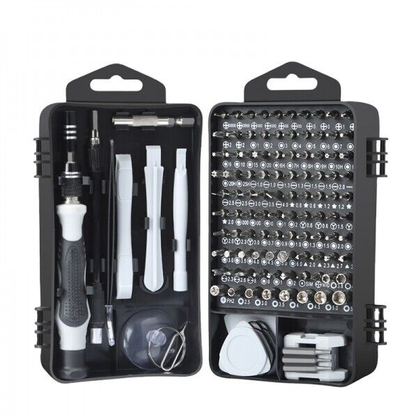 Mini Schraubendreherset 122 in 1 Reparatur Elektronik Handy Tablet
