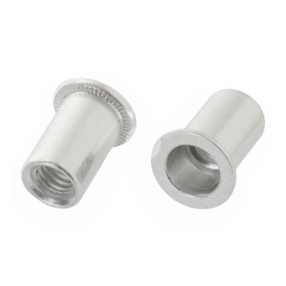 Nietmuttern mit Flachkopf M8 x 15.0 mm,  Aluminium Blindnietmuttern - 25 Stück