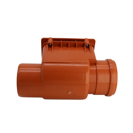 Rückstauverschluss 110 MM aus Kunststoff Orange, Rückschlagklappe Rückstauventil Froschklappe Abfluss Abwasser