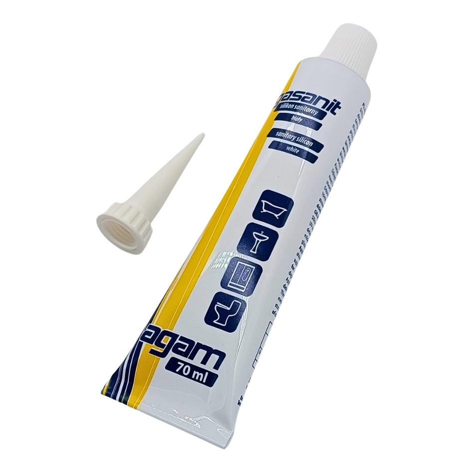 Sanitär Silikon Tube - 70 ml. Farbe: weiß.