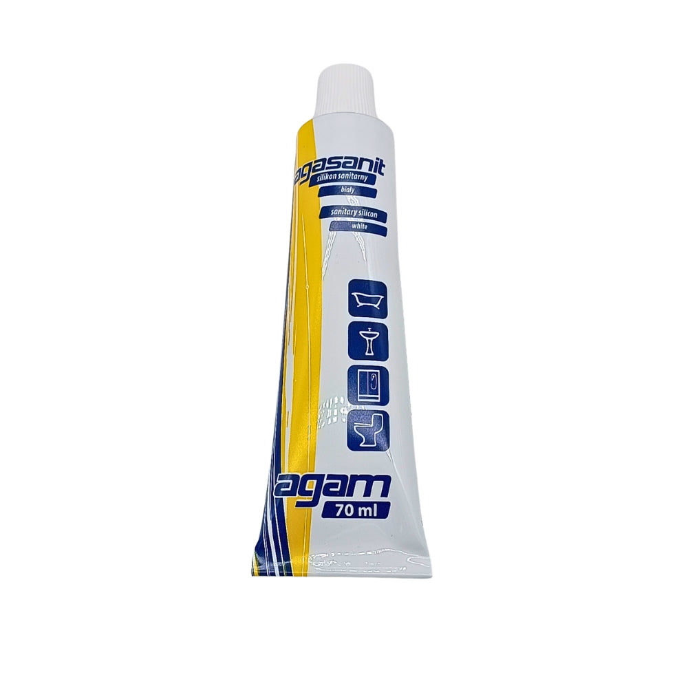 Sanitär Silikon Tube - 70 ml. Farbe: weiß.