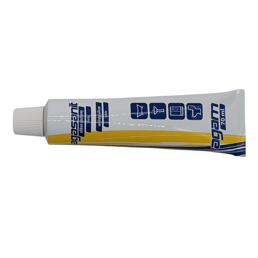 Sanitär Silikon Tube - 70 ml. Farbe: weiß.