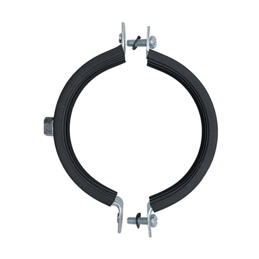 Schraubrohrschellen 215-220 mm Stahl Verzinkt Rohrschellen Schalldämmeinlage