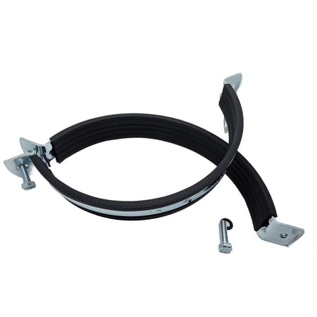 Schraubrohrschellen 215-220 mm Stahl Verzinkt Rohrschellen Schalldämmeinlage