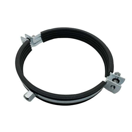 Schraubrohrschellen 215-220 mm Stahl Verzinkt Rohrschellen Schalldämmeinlage