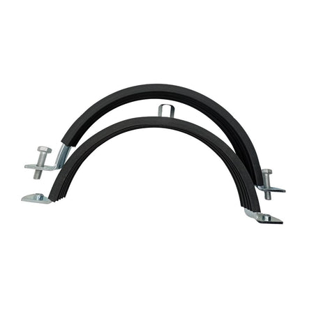 Schraubrohrschellen 215-220 mm Stahl Verzinkt Rohrschellen Schalldämmeinlage