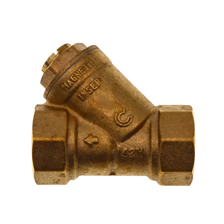 Schmutzfänger 1/2" 3/4" 1" Heizung Wasser Filter Y-Stück Messing mit Magnet Magnet Leitungsfilter Schrägsitz PN 10