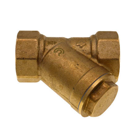 Messing Y-Stück Schmutzfänger Heizung Wasser Filter Magnet Leitungsfilter Schrägsitz mit Filtergewebe von 40 Löchern/cm²  PN 16
