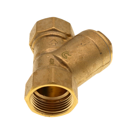 Messing Y-Stück Schmutzfänger Heizung Wasser Filter Magnet Leitungsfilter Schrägsitz mit Filtergewebe von 40 Löchern/cm²  PN 16