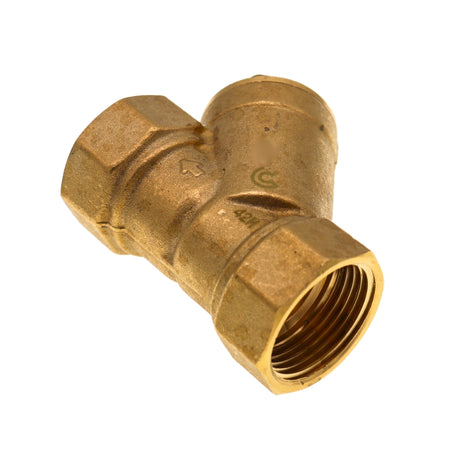 Messing Y-Stück Schmutzfänger Heizung Wasser Filter Magnet Leitungsfilter Schrägsitz mit Filtergewebe von 40 Löchern/cm²  PN 16