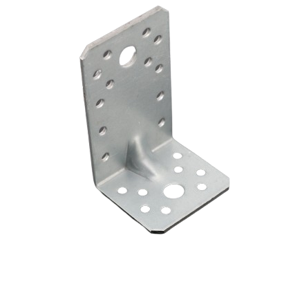 Winkelverbinder 70x70x55  MM Stahl Verzinkt, Lochwinkel Bauwinkel Holzverbinder Balkenwinkel Winkel Holzverbinder Stahlwinkel Verzinkt Silber - 25 Stück