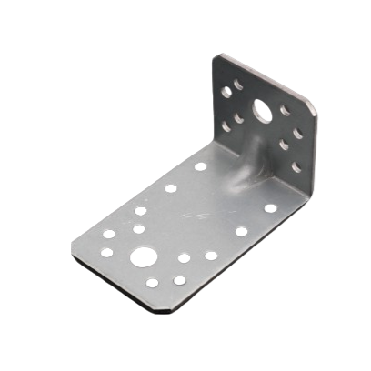 Winkelverbinder 70x70x55  MM Stahl Verzinkt, Lochwinkel Bauwinkel Holzverbinder Balkenwinkel Winkel Holzverbinder Stahlwinkel Verzinkt Silber - 25 Stück