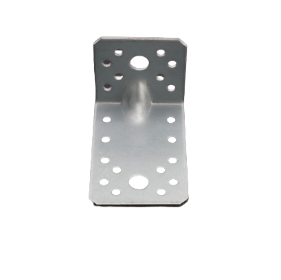 Winkelverbinder 90x50x55 MM Stahl Verzinkt, Stahlwinkel verzinkt Bauwinkel Lochwinkel Sturmwinkel Holzverbinder Silber - 20 Stück.