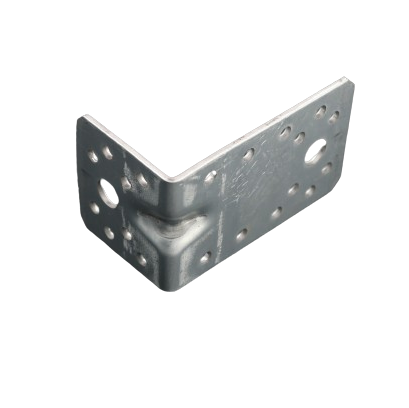 Winkelverbinder 90x50x55 MM Stahl Verzinkt, Stahlwinkel verzinkt Bauwinkel Lochwinkel Sturmwinkel Holzverbinder Silber - 20 Stück.